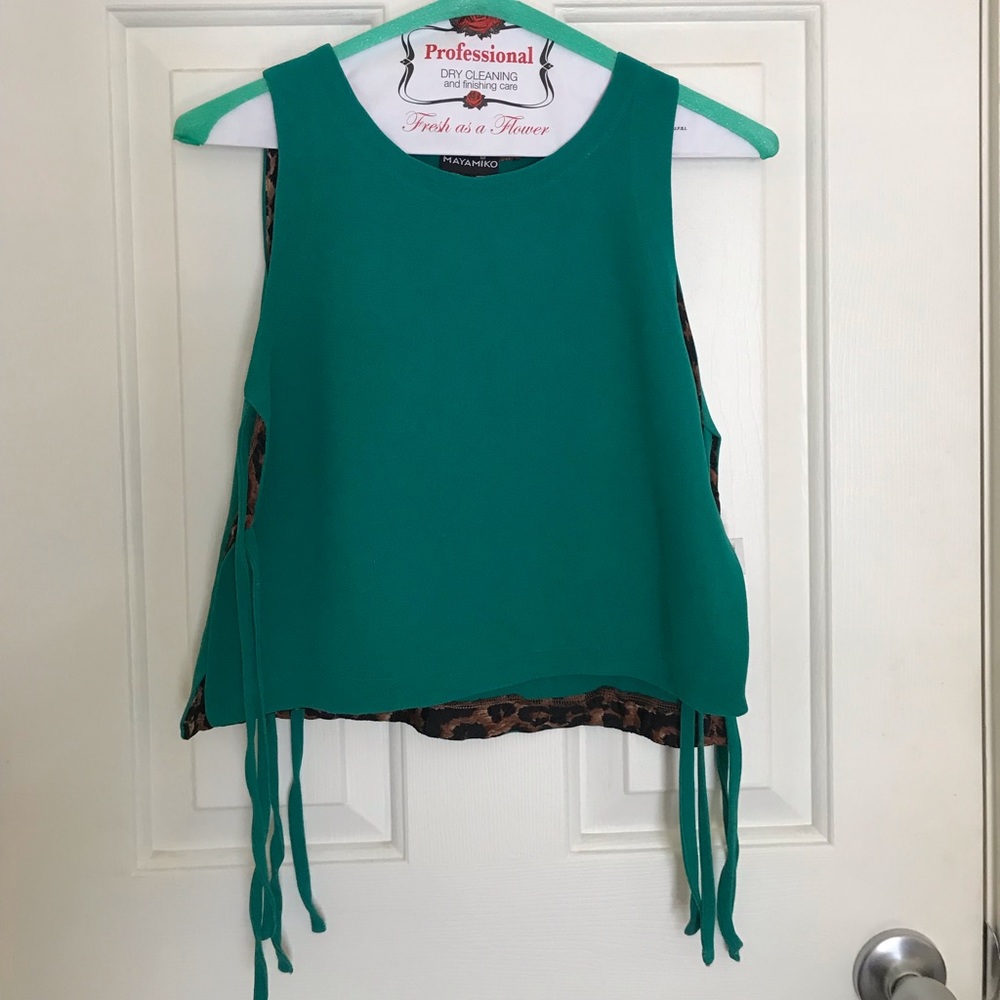 Mayamiko Valentina Side Tie Silk Top